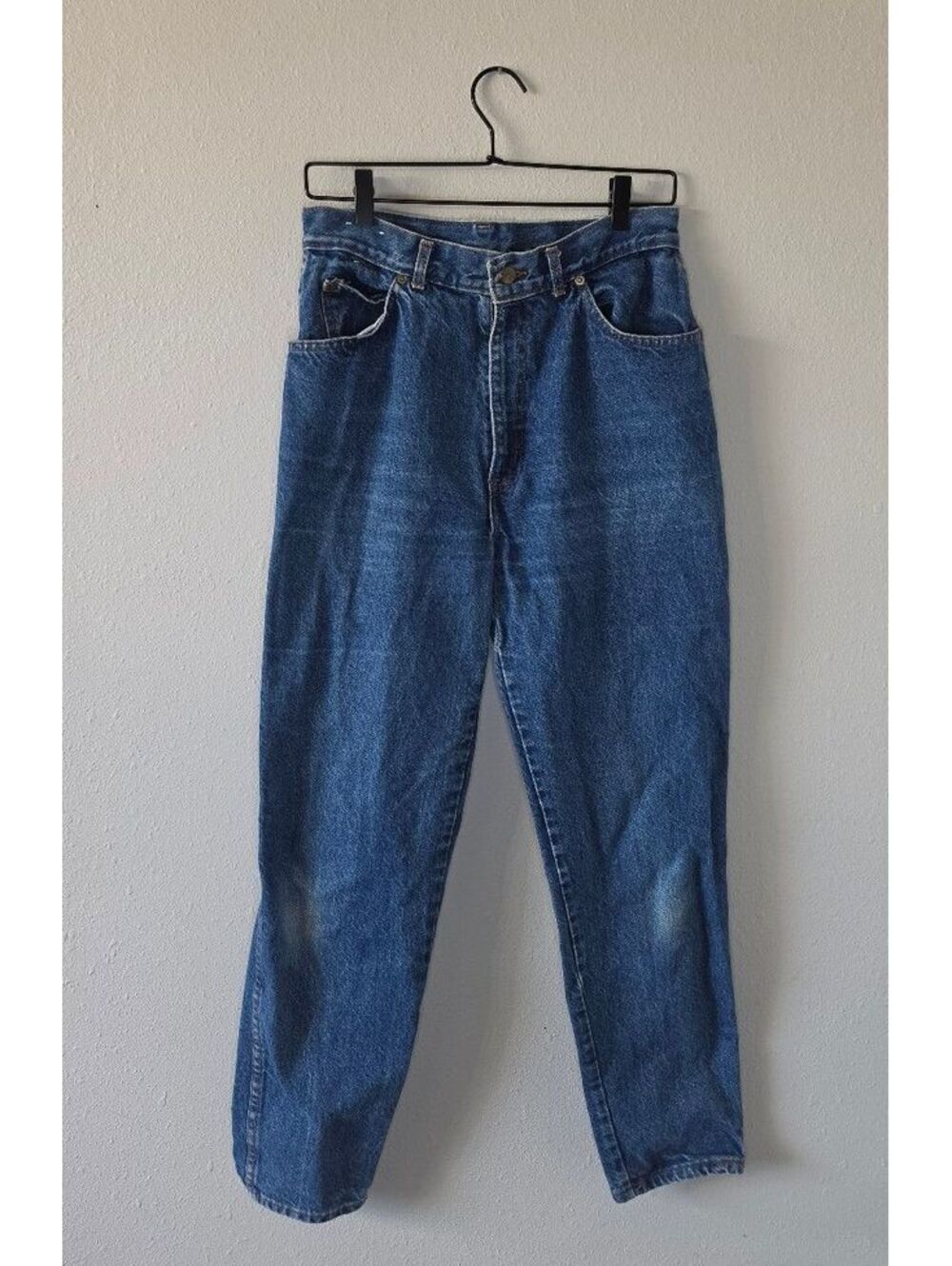 Vintage 80s Chic High Rise Mom Jeans Made in USA 27 Waist Tapered Leg